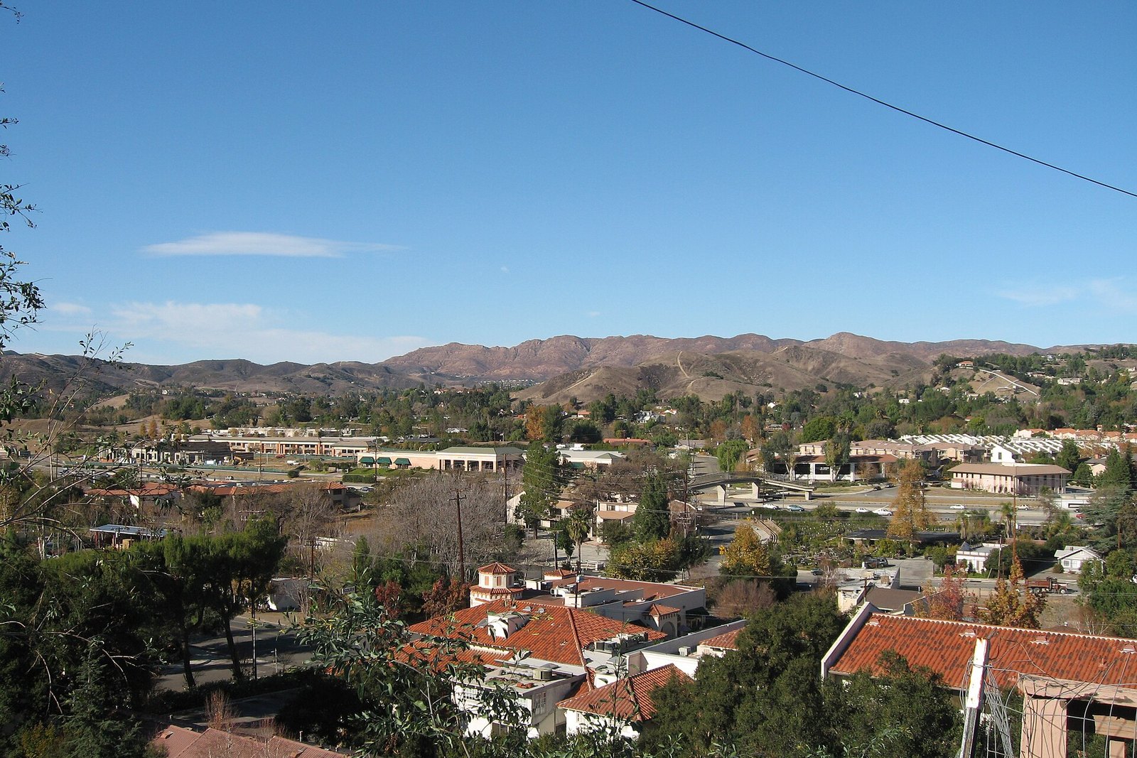 Agoura Hills from the hillside